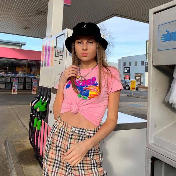 

arrival women angel letter printed tees summer short sleeve t-shirts slim crop casual outdoor dance knot short, White