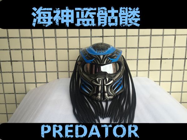 

blue predators маска из стекловолокна neca мотоциклетный шлем анфас железный человек мото dot m l xl