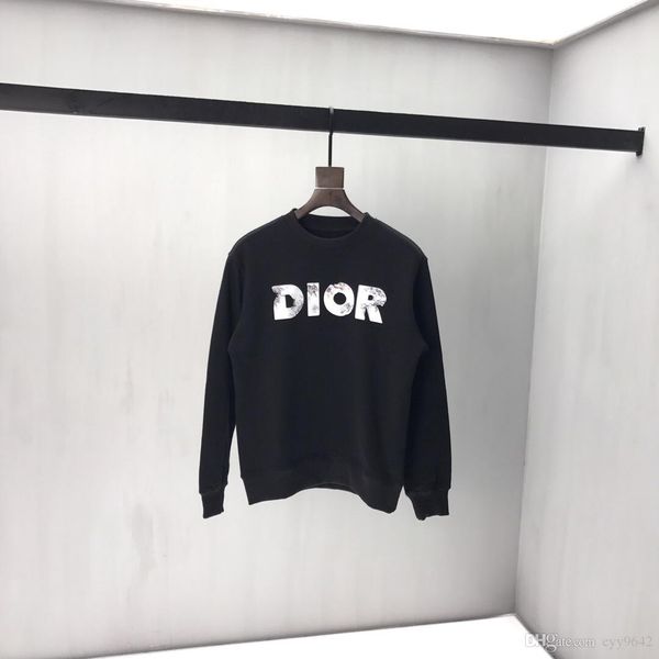 

new famous autumn designer sports sanitary clothes with men and women's hoodies, zipper sanitary clothes, printed logo cotton 0185, Black