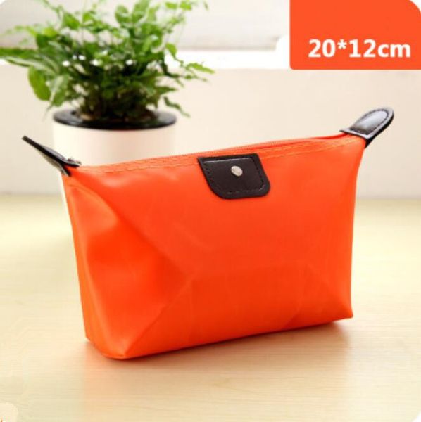 

13 color dumpling makeup bag solid color polyester cosmetic bag around soft portable korean version make up bag