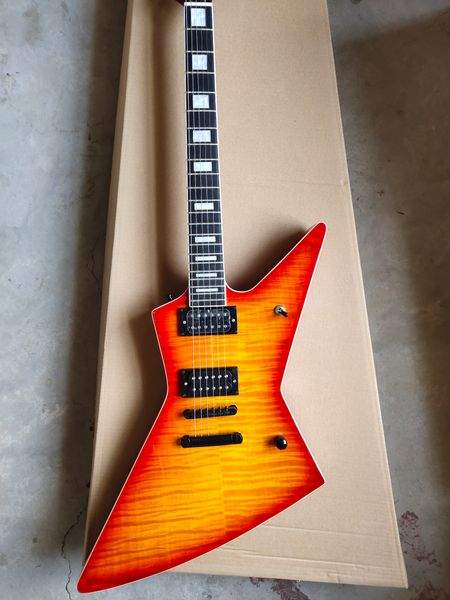 

customized version of the opposite guitar, wood grain, on the grade