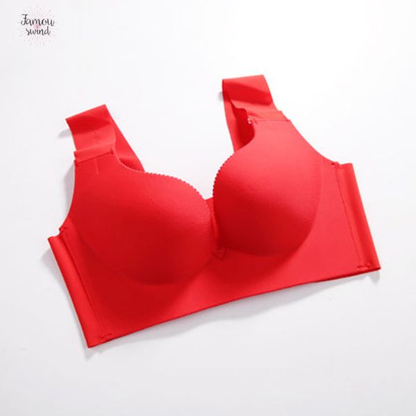 

бесшовные для бюстгальтера женщин sexy push up белье плюс размер xl спящий беспроводной bralette brassiere белье d, Red;black