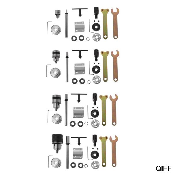 

electric drill no power spindle assembly diy woodworking cutting grinding belt drill chuck accessories kit july 3