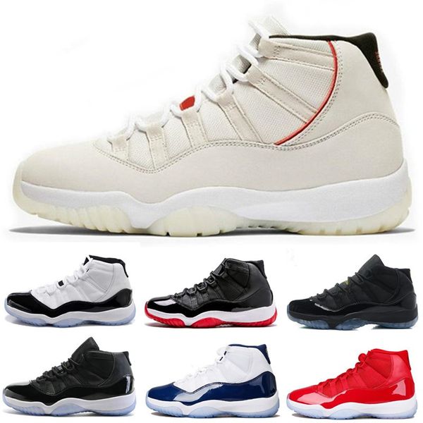 

platinum tint concord 45 basketball shoes 11 gamma blue space jam 11s midnight navy blackout men women jumpman 13 sneakers sports shoes, White;red
