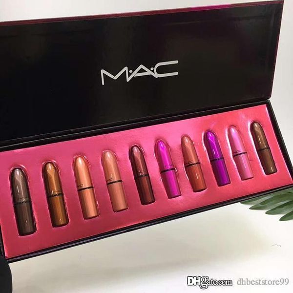 

2018 mac lipstick lady matte lipsticks mac lipstick set long-lasting moisturizing non-fading non-staining cup fast delivery