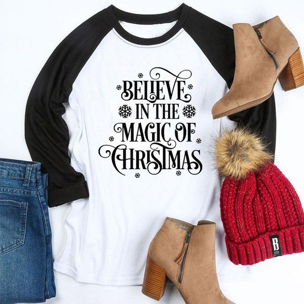 

plus size women shirts 2019 fashion christmas print long sleeves blouse shirt o-neck womens and blouses chemise femme, White