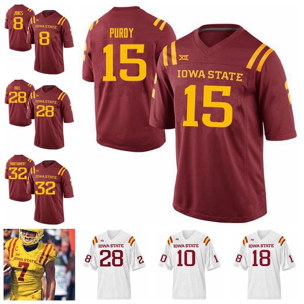 

isu iowa state cyclones college football jerseys david montgomery jersey brian peavy hakeem butler brock purdy kene nwangwu custom stitched, Black