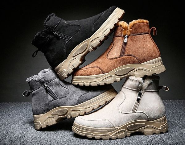 

safety new botas men designer work shoes sneakers casual mens boots high-men's martin boots & outdoor climbing safety boots, Black