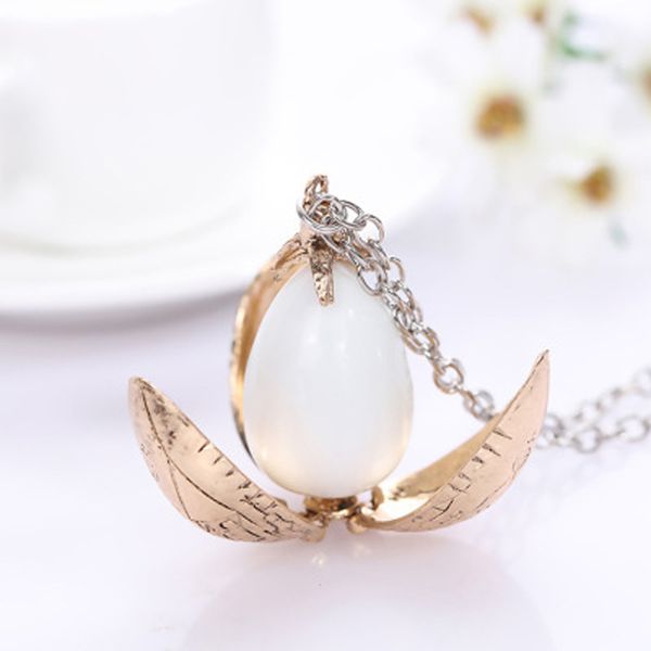 

harry styles fire dragon egg potter pendant goblet of fire rotation activity magic open gift vintage necklace wholesale, Silver