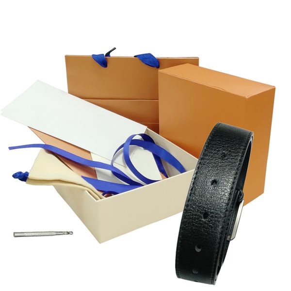 

belts mens womens belt black genuine leather black gold smooth buckle with orange box orange dust bag orange gift bag 16 5487, Black;brown