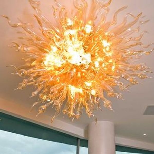 Необычные лампы огни ручной работы взорванные стеклянные изделия в ресторане ресторана в ресторане