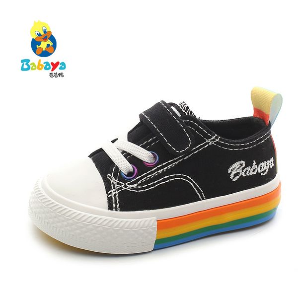 

babaya baby shoes 1-3-year-old toddler shoes rainbow girls baby boy fashion small children canvas