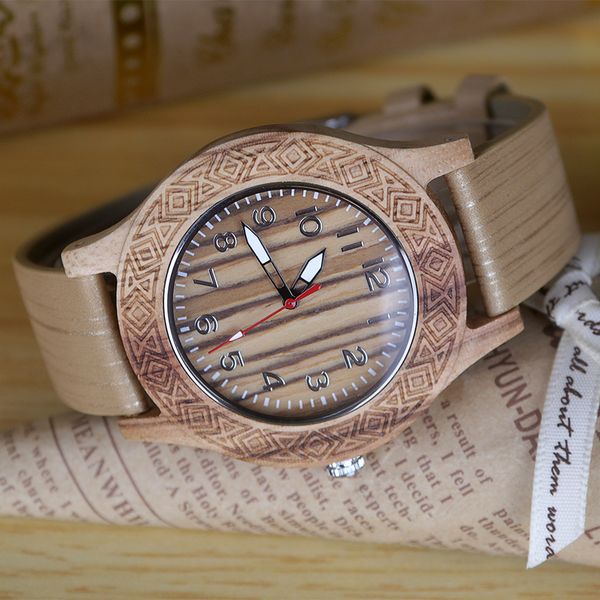 

imitation wood watch men women quartz imitate wooden watch mens soft leather band wrist watches with box, Slivery;brown