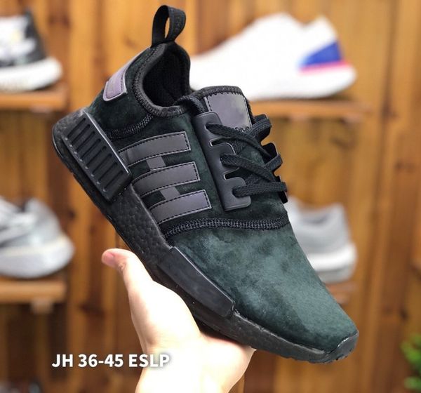 

nmd r1 primek classic oreo triple black red white running shoes for men women runner trainers sports sneaker breathable size 36-45, White;red