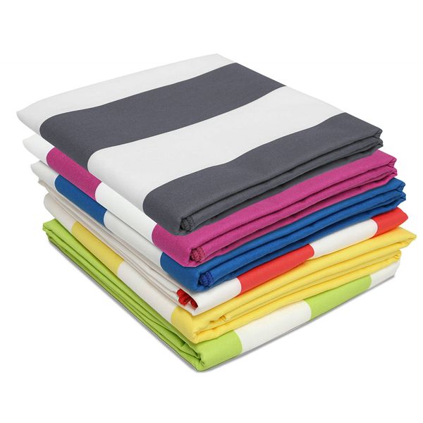 

printed striped microfiber quick-dry beach towel travel towel absorbent beach towels170x90cm/66.9x35.4 inch