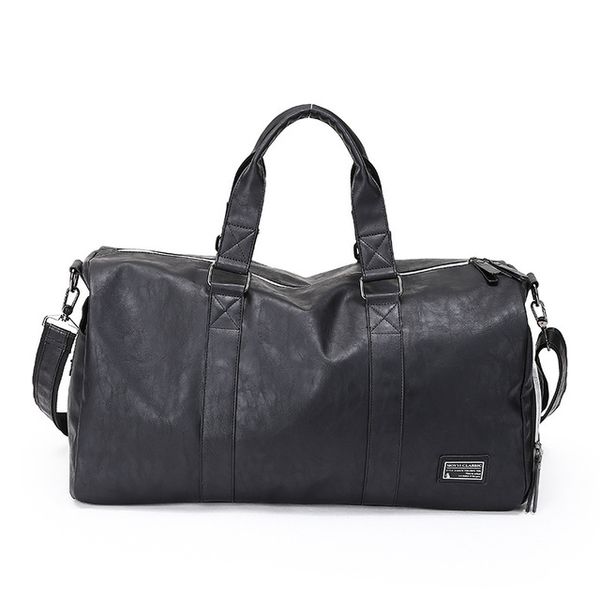 

pu leather handbags for men travel duffel bag portable shoulder bags men's fashion carry on bag