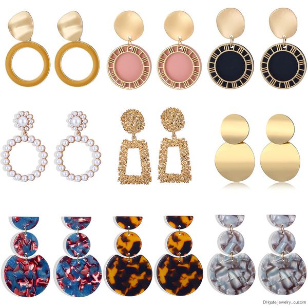 

Fashion Double Round Earrings Bohemian Couple Pendant Earrings Statement Ms. Brincos Wedding Jewelry Gifts