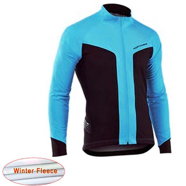 

nw winter keep warm long sleeve cycling jersey thermal fleece cycling clothing bicycle clothes maillot ropa ciclismo hombre c28, Black