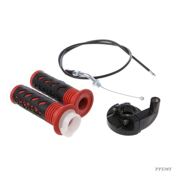 

2019 new twist throttle accelerator grip + cable for 47cc 49cc mini dirt bike quad pocket sep22