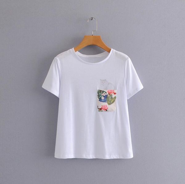 camiseta blanca basica mujer