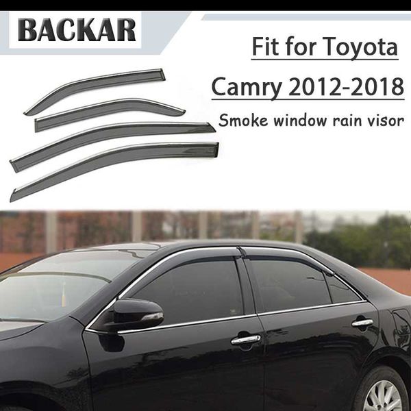 

backar auto car windows rain wind sun shield deflector visor trim for toyota camry xv50 xv70 2012 2013 2014 2015 2016 2017 2018