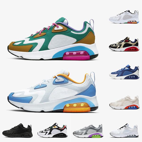 

new arrival brand air 200 mystic green men 200s running shoes cool grey university blue red 1992 world stage track field sneakers shoes