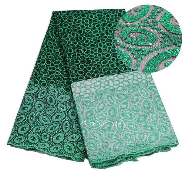 

green african lace fabric embroidered nigerian guipure for wedding french tulle lace fabric, Pink;blue