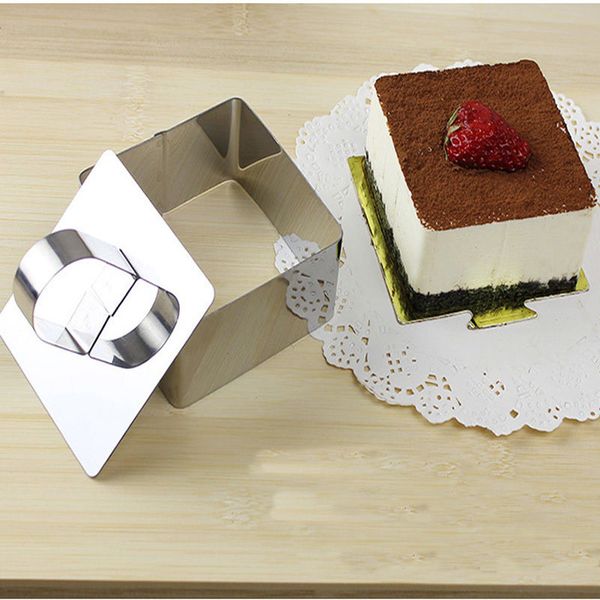 

diy bakeware tools mold slicer stainless mousse cheese tiramisu biscuits dessert steel pastry salad tips ring die