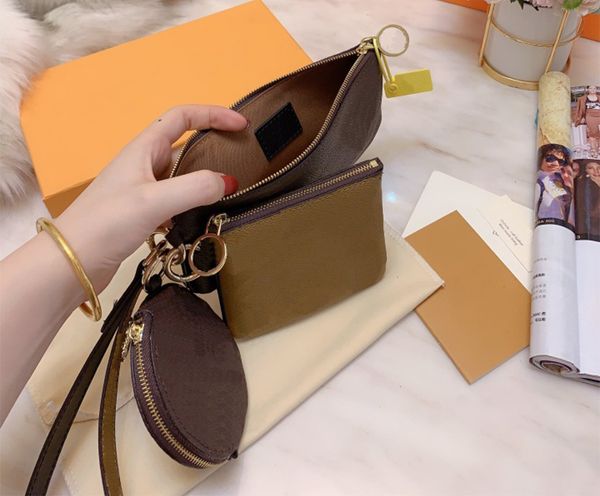 

3pcs/set clutch bags handbags bag wallet women bag purse with box
