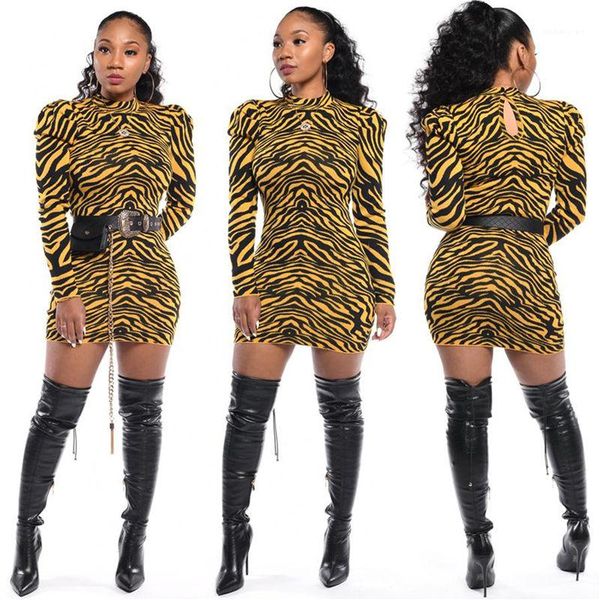 

womens long sleeve dress autumn ladies casual dresses striped print womens designer dress solid color crew neck, Black;gray