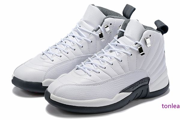 

2019 new 12 12s reverse taxi white grey basketball shoes men 12 international flight tokyo japan suede sports sneakers high quality