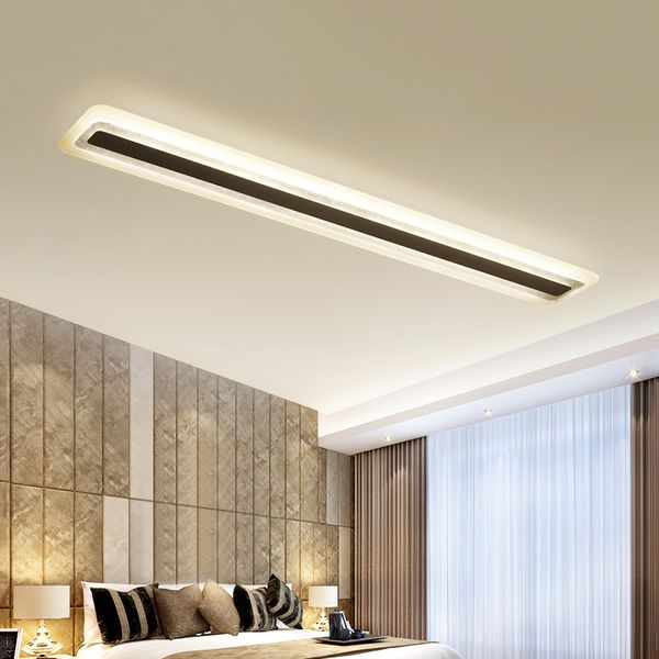 2019 Modern Led Ceiling Light Lamp Lighting Fixture Rectangle Office Remote Bedroom Surface Mount Living Room Panel Control 110v 220v Rnb3 From