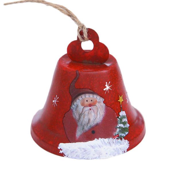 

christmas bells wrought iron painted bells hanging decorated christmas tree bell pendant