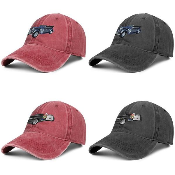 

rolls royce phantom fashion baseball cap cricket designer adjustable vintage hat cute denim, Blue;gray