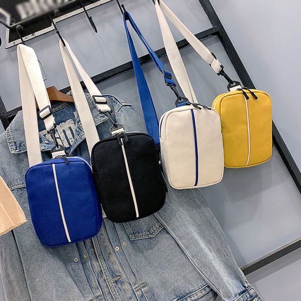 

xiniu fashion neutral canvas solid color personalized messenger shoulder bag shopping bag beach bags casual feminina #0524