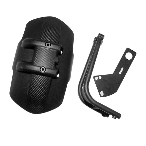 

black pvc motorcycle rear wheel cover fender splash guard mudguard bracket
