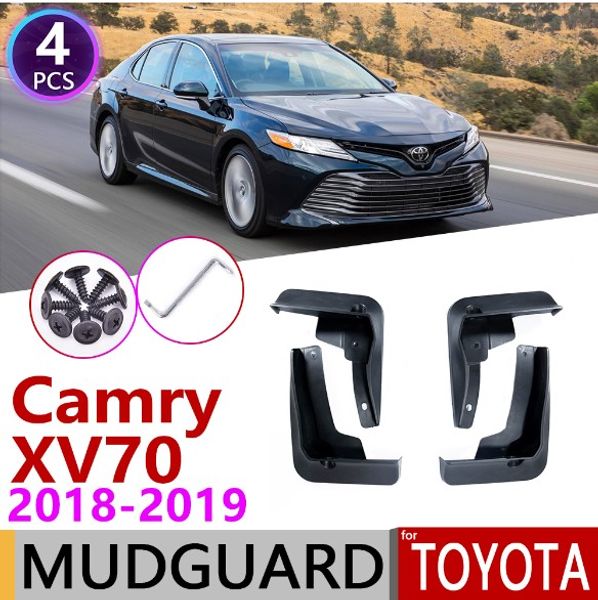 4PCS Plastic Mud Flaps Splash Guards Fender Mudguard For TOYOTA CAMRY 2018