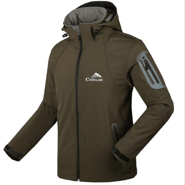 

the new outdoor clothing male soft shell jacket composite fleece jacket, warm water repellent, ing, Blue;black