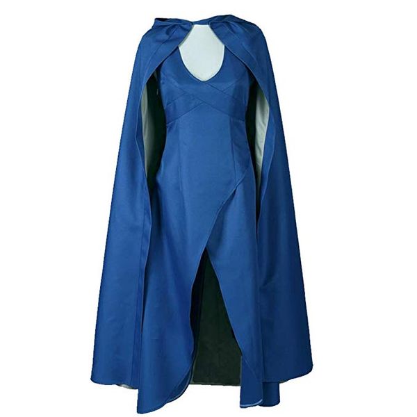 

womens cosplay show costume dress cloak, Black