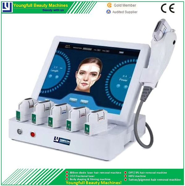 

high intensity focused ultrasound anti-aging skin tightening hifu wrinkle removal machine ultrasound rf fat burning celluite loss