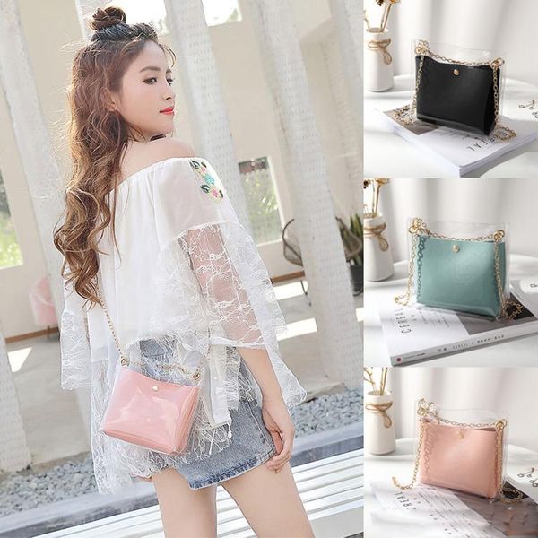 transparent bucket bag