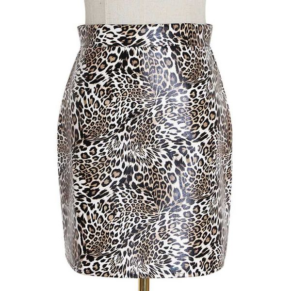 

skirts 2021 est designer skirt women's leopard print mini, Black