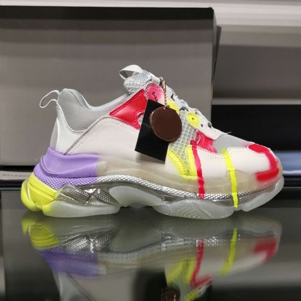 

fashion luxury designer women casual sneakers fashion wild triple s sneakers mens basketball shoes size 35-45 type6, Black