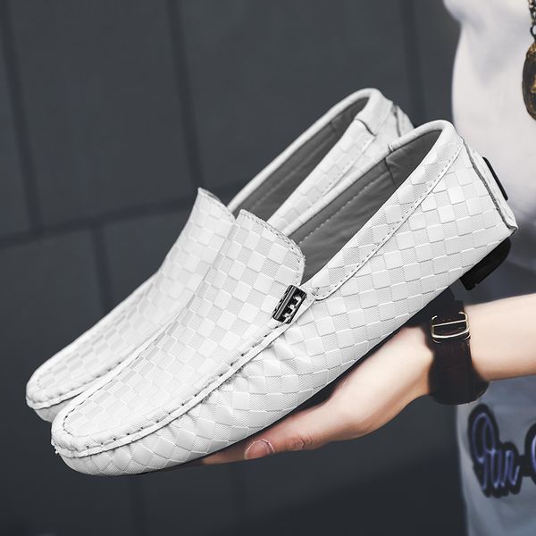 

fashion flats male loafers men casual shoes comfortable soft boat casual shoes loafer driving men hc-667, Black
