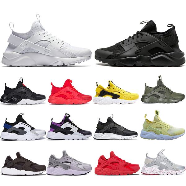 

new arrival huarache iv 4.0 1.0 running shoes triple black white red og fashion huaraches designer mens trainers women sports sneakers