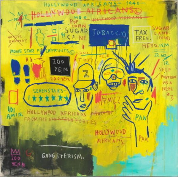

jean michel basquiat hollywood africans giclee home decor handcrafts /hd print oil painting on canvas wall art canvas pictures a246
