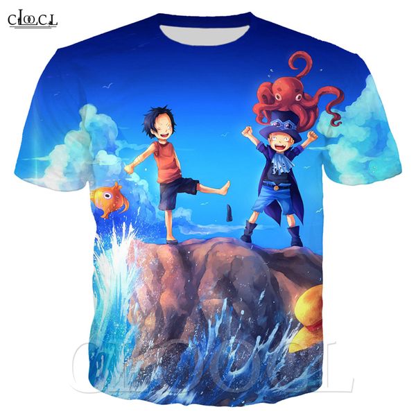 

2020 аниме one piece обезьяна d. luffy футболка 3d печати япония аниме с коротким рукавом плюс размер футболки casual tee топы, White;black