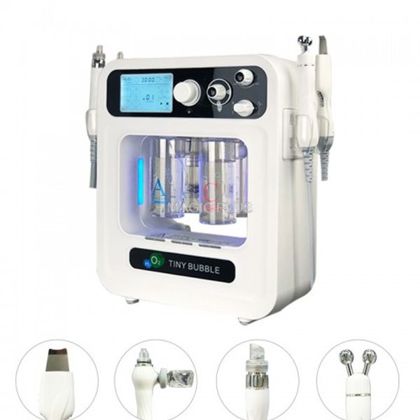 

4 in 1 aqua jet peel spa oxygen infusion injection korea h2o2 aquasure skin scrubber tiny bubble hydra dermabrasion machine