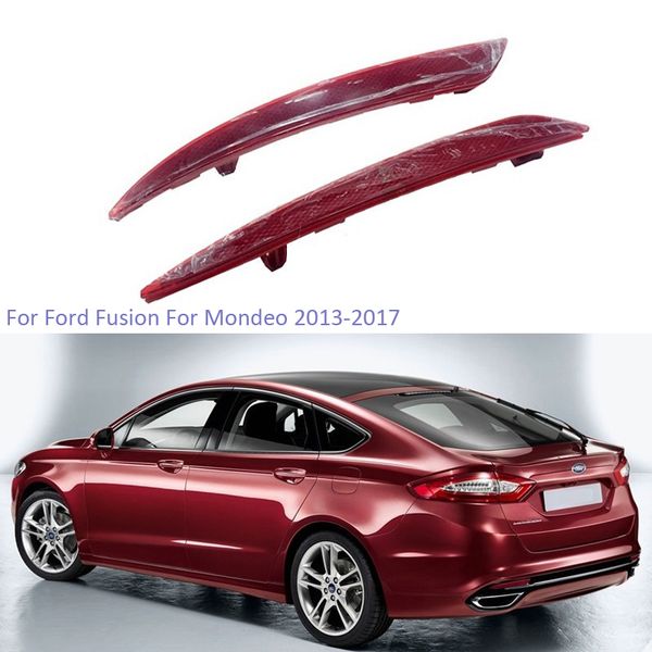 

ytclin rear bumper reflector light for fusion for mondeo 2013-2017 taillight fog lamp rear brake light car assembly