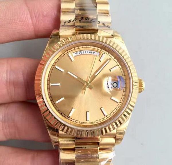 

Высокое качество мужские роскошные спортивные часы 18 карат золото DAYDATE серии 40 мм